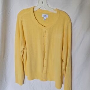 Croft & Barrow Women's Yellow Cardigan